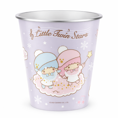 ถังขยะทรงกลม Little twin Stars  สีม่วง