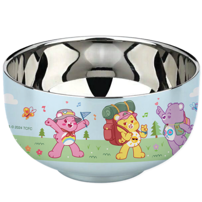 ชามสแตนเลส Care Bear สีฟ้า