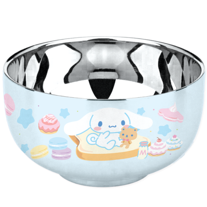 ชามสแตนเลส Cinnamoroll สีฟ้า