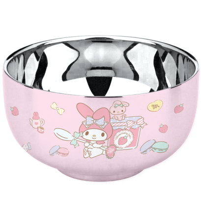 ชามสแตนเลส My Melody สีชมพู