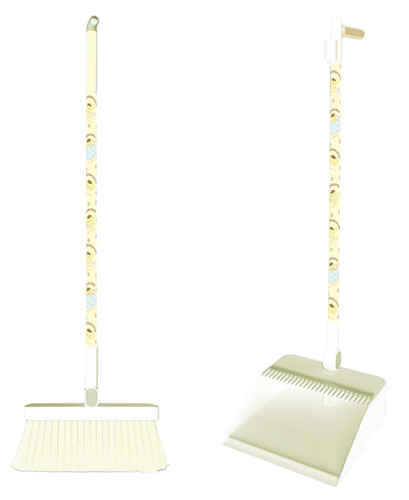 ชุดไม้กวาดพร้อมที่โกยผงด้ามยาว Pompompurin
