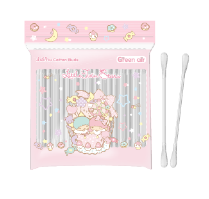 สำลีก้านจิ๋ว 100 ก้าน Little Twin Stars