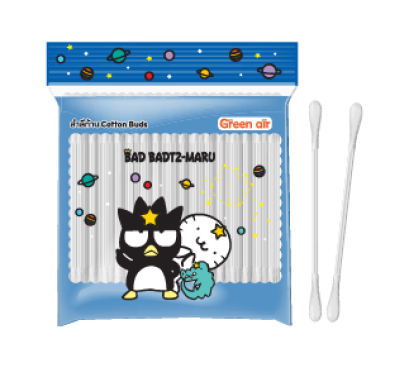 สำลีก้านจิ๋ว 100 ก้าน Bad Badtz-Maru