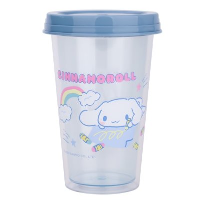 แก้วน้ำพลาสติก 2 ชั้น Cinnamoroll ความจุ 450 มล.