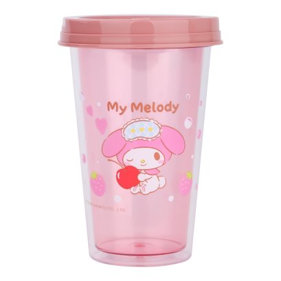 แก้วน้ำพลาสติก 2 ชั้น My Melody ความจุ 450 มล.