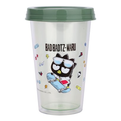 แก้วน้ำพลาสติก 2 ชั้น Bad Badtz-Maru ความจุ 450 มล.