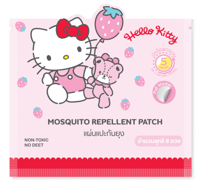 แผ่นแปะกันยุงออแกร์นิค แพ็ค 8 ลาย Hello Kitty