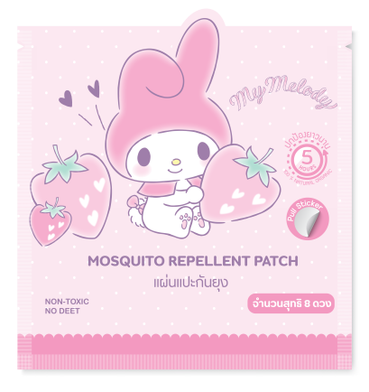 แผ่นแปะกันยุงออแกร์นิค แพ็ค 8 ลาย My Melody