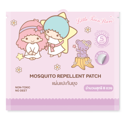 แผ่นแปะกันยุงออแกร์นิค แพ็ค 8 ลาย Little Twin Stars