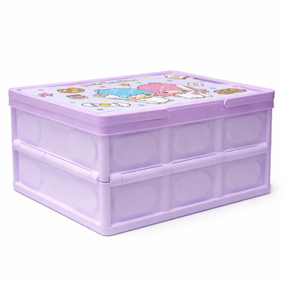 กล่องพลาสติกพับได้มีหูหิ๋ว 30 ลิตร Little Twin Stars