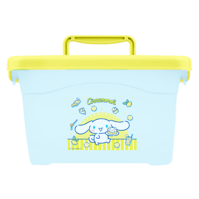 กล่องเก็บของพลาสติก Cinnamoroll สีฟ้าชมพู