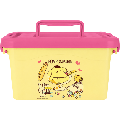 กล่องเก็บของพลาสติก Pompompurin สีเหลือง