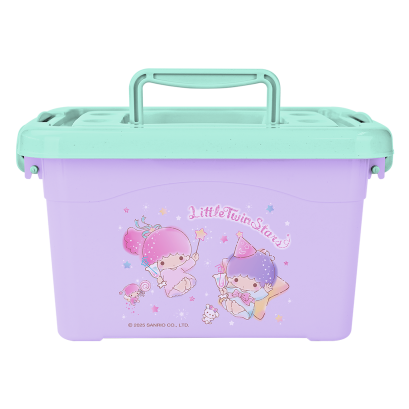 กล่องเก็บของพลาสติก Little Twin Stars สีม่วง