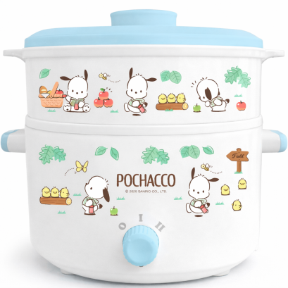 หม้อต้มไฟฟ้าอเนกประสงค์ Pochacco รุ่น POT003 ความจุ 1.8 ลิตร กำลังไฟ 600W
