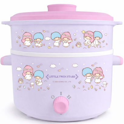 หม้อต้มไฟฟ้าอเนกประสงค์ Little Twin Stars รุ่น POT003 ความจุ 1.8 ลิตร กำลังไฟ 600W