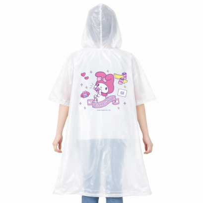 เสื้อกันฝน My Melody Free Size สีขาว