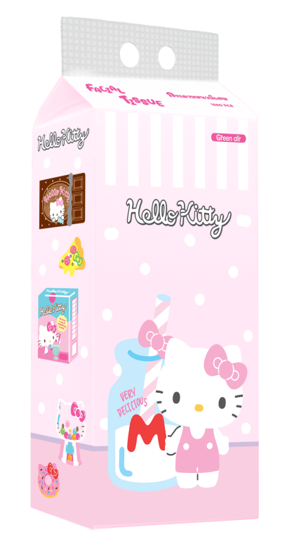กระดาษเช็ดหน้า 1,280 แผ่น Hello Kitty