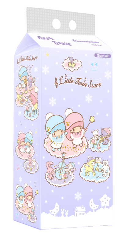 กระดาษเช็ดหน้า 1,280 แผ่น Little Twin Stars