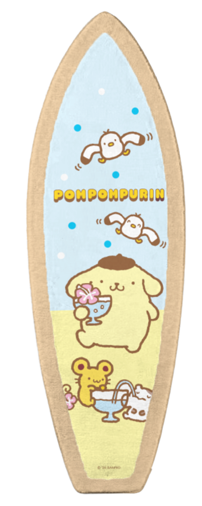 พรมเช็ดเท้า ทรงเซิร์ฟบอร์ด Pompompurin