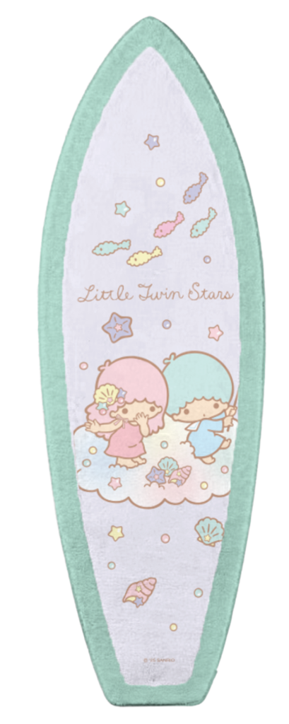 พรมเช็ดเท้า ทรงเซิร์ฟบอร์ด Little Twin Stars