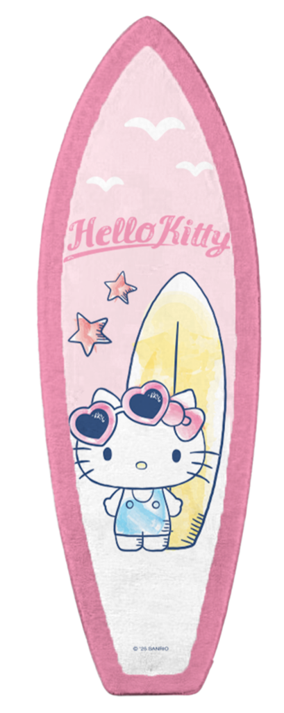 พรมเช็ดเท้า ทรงเซิร์ฟบอร์ด Hello Kitty