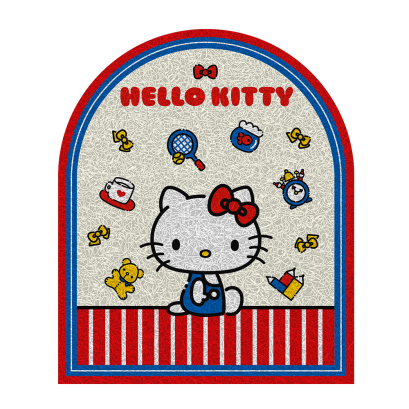 พรมดักฝุ่น Hello Kitty ขนาด 38 x 58 ซม. 2 ลาย