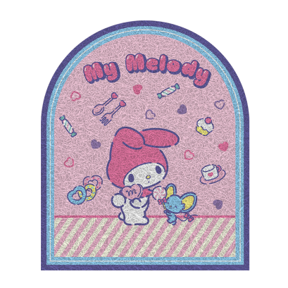 พรมดักฝุ่น My Melody ขนาด 38 x 58 ซม. 2 ลาย