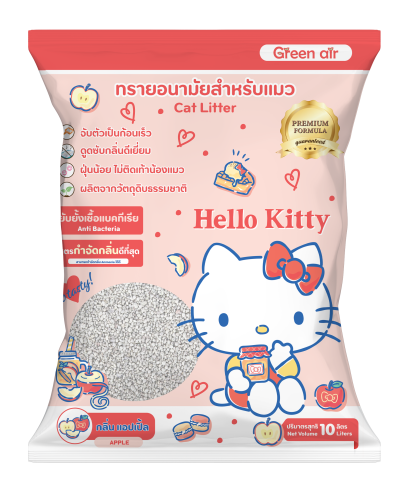 ทรายเบนโทไนท์ กลิ่นแอปเปิ้ล สำหรับแมว 5 L