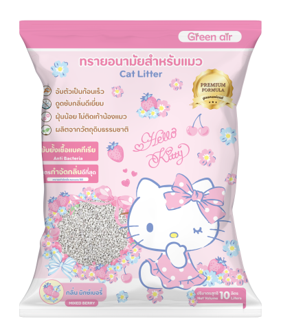 ทรายเบนโทไนท์ กลิ่นมิกซ์เบอร์รี่ สำหรับแมว 5 L