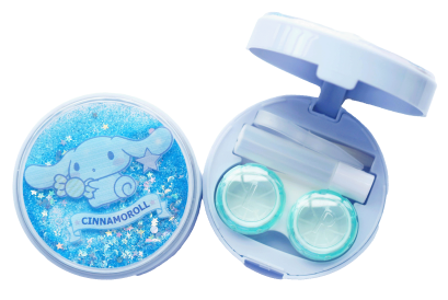ตลับคอนแทคเลนส์ แบบกลมกลิตเตอร์ ลาย Cinnamoroll
