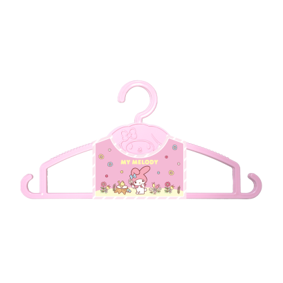 ไม้แขวนเสื้อพลาสติก My Melody แพ็ค 4 สีชมพู