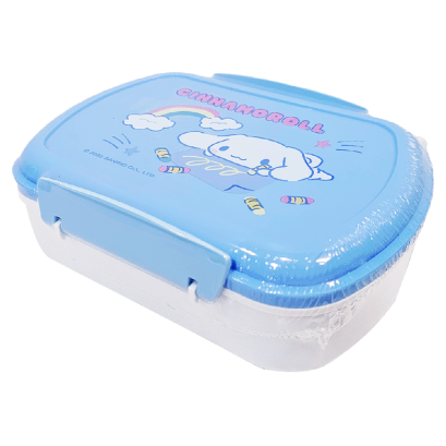 กล่องอาหาร Cinnamoroll รุ่นฝาล็อค สีฟ้า