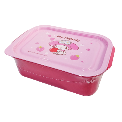 กล่องอาหาร My Melody ทรงเหลี่ยม สีชมพู