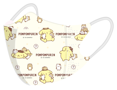 หน้ากากอนามัย 3D Pompompurin สำหรับเด็ก 20 ชิ้น 3 ลาย