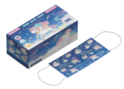หน้ากากอนามัย สำหรับผู้ใหญ่ 30 ชิ้น ลาย Little Twin Stars