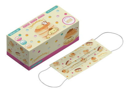 หน้ากากอนามัยสำหรับผู้ใหญ่ 30 ชิ้น Pompompurin 2 ลาย