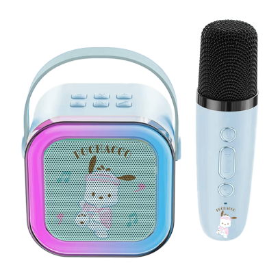 ลำโพงคาราโอเกะ 1 ไมค์ Pochacco สีฟ้า