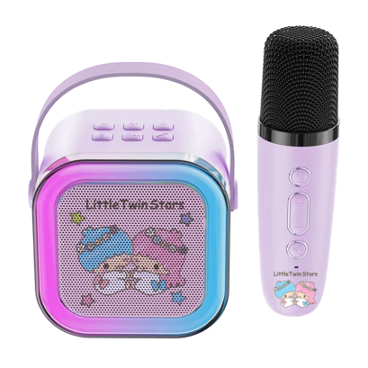 ลำโพงคาราโอเกะ 1 ไมค์ Little twin Stars สีม่วง