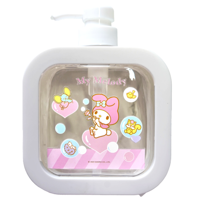 ขวดปั๊มสีเหลี่ยมเหลี่ยม My Melody ความจุ 500 มล.