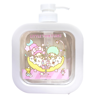 ขวดปั๊มสีเหลี่ยมเหลี่ยม Little Twin Stars ความจุ 500 มล.