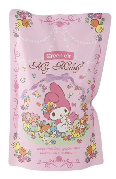 น้ำยาปรับผ้านุ่ม ชนิดเติม ขนาด 300 มล. My Melody สีชมพู