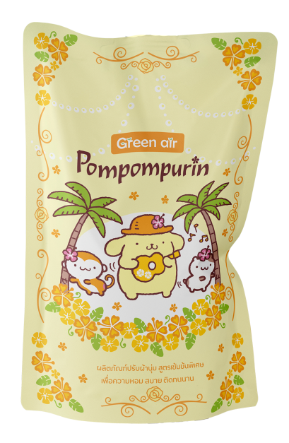 น้ำยาปรับผ้านุ่ม ชนิดเติม ขนาด 300 มล. Pompompurin สีเหลือง