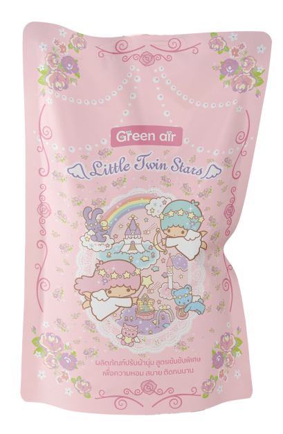 น้ำยาปรับผ้านุ่ม ชนิดเติม ขนาด 300 มล. Little Twin Stars สีชมพู
