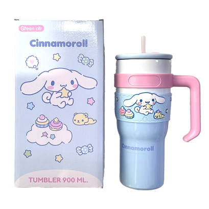 แก้วน้ำเก็บความเย็น พร้อมหลอดดูด Cinnamoroll 900 ml.