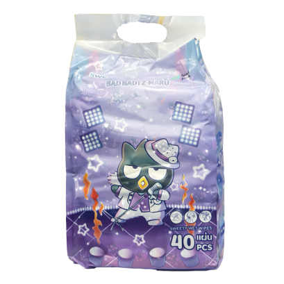Sweety ทิชชู่เปียก Bad Badtz-Maru  40 แผ่น 5 ห่อ / แพ็ค