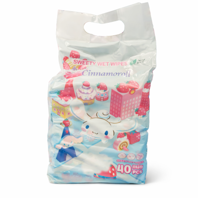 Sweety ทิชชู่เปียก Cinnamoroll 40 แผ่น 5 ห่อ / แพ็ค