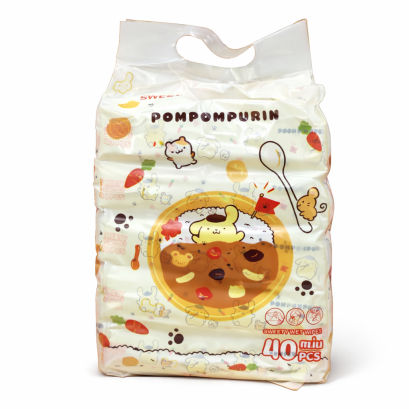 Sweety ทิชชู่เปียก Pompompurin 40 แผ่น 5 ห่อ / แพ็ค