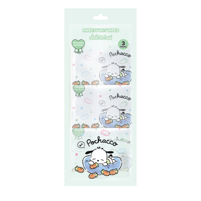 ทิชชู่เปียก Pochacco แพ็ค 3 ห่อ