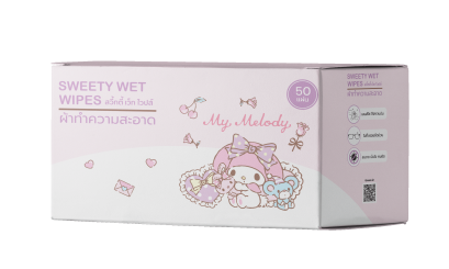 แผ่นเช็ดทำความสะอาดเลนส์ My Melody 50 ซอง / กล่อง