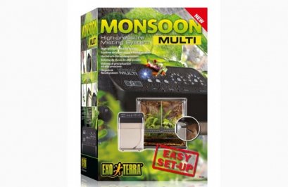 EXO TERRA Monsoon Multi 2 GAL / 8 L - 8.5” x 8.5” x 13” / 22 x 22 x 33 cm PT2493